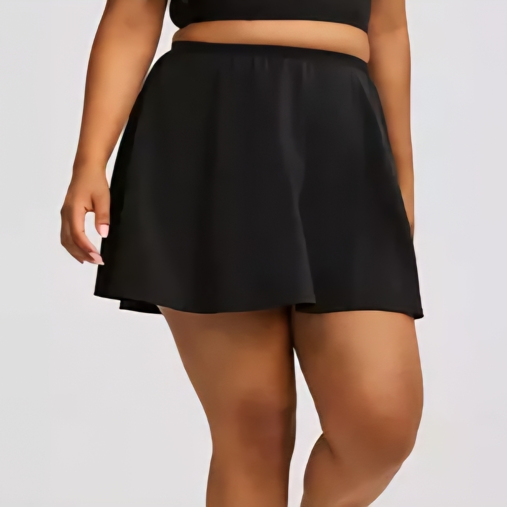 Torrid Black Swim Skirt